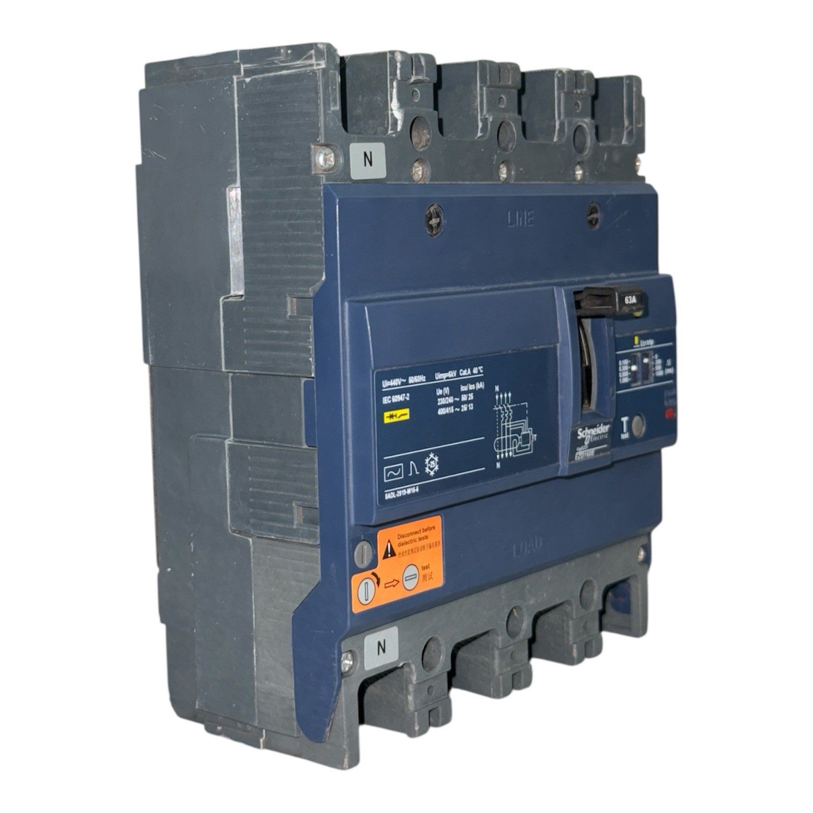 Schneider EZD160E 63a Switch 4 Pol