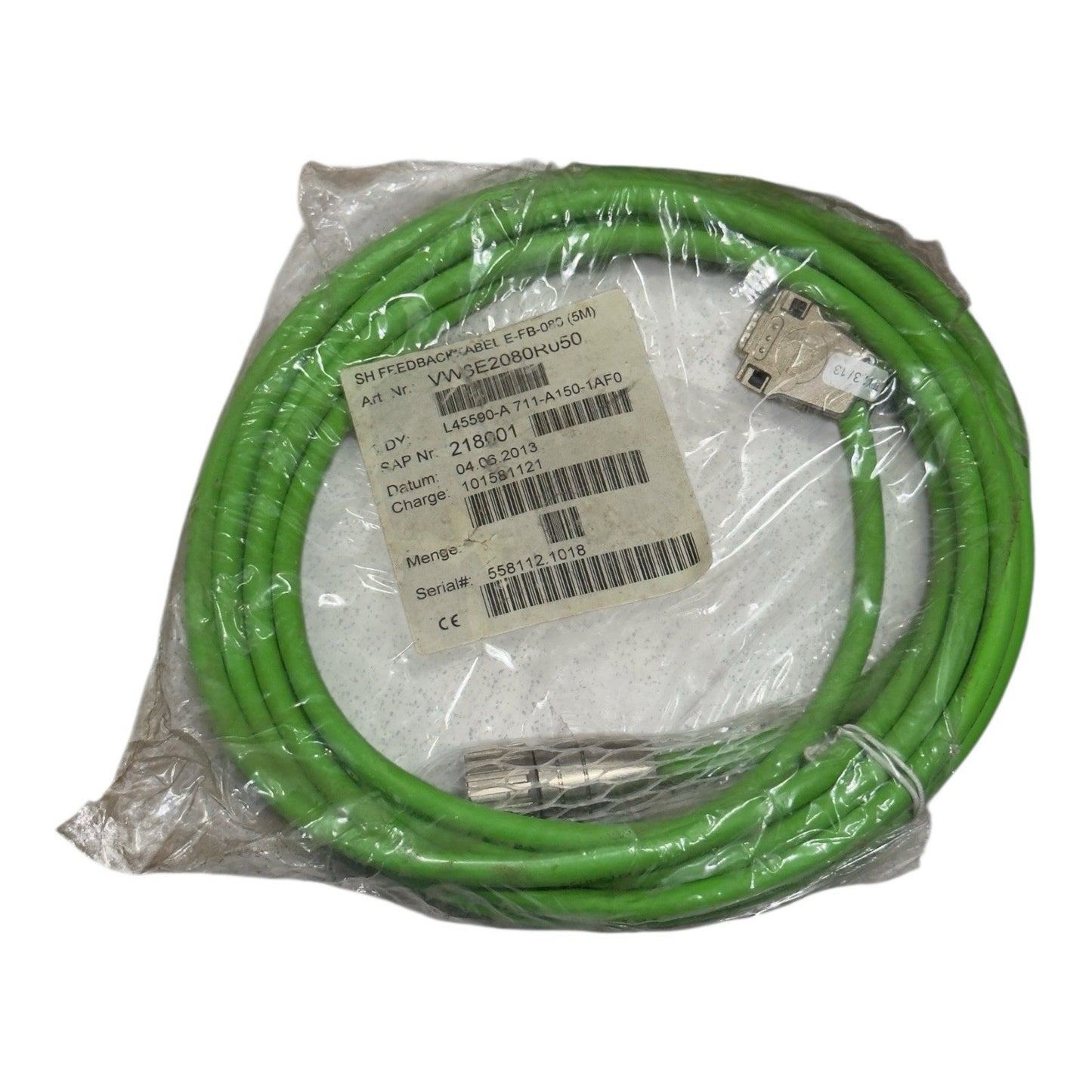 Schneider Electric VW3E2080R050 PacDrive Feedback Cable 5Metre/ 300Volt