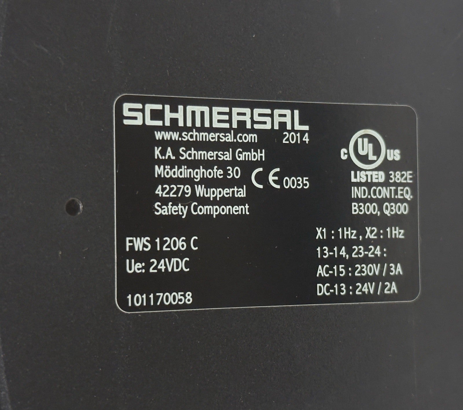 Schmersal FWS 1206 Safety Relay