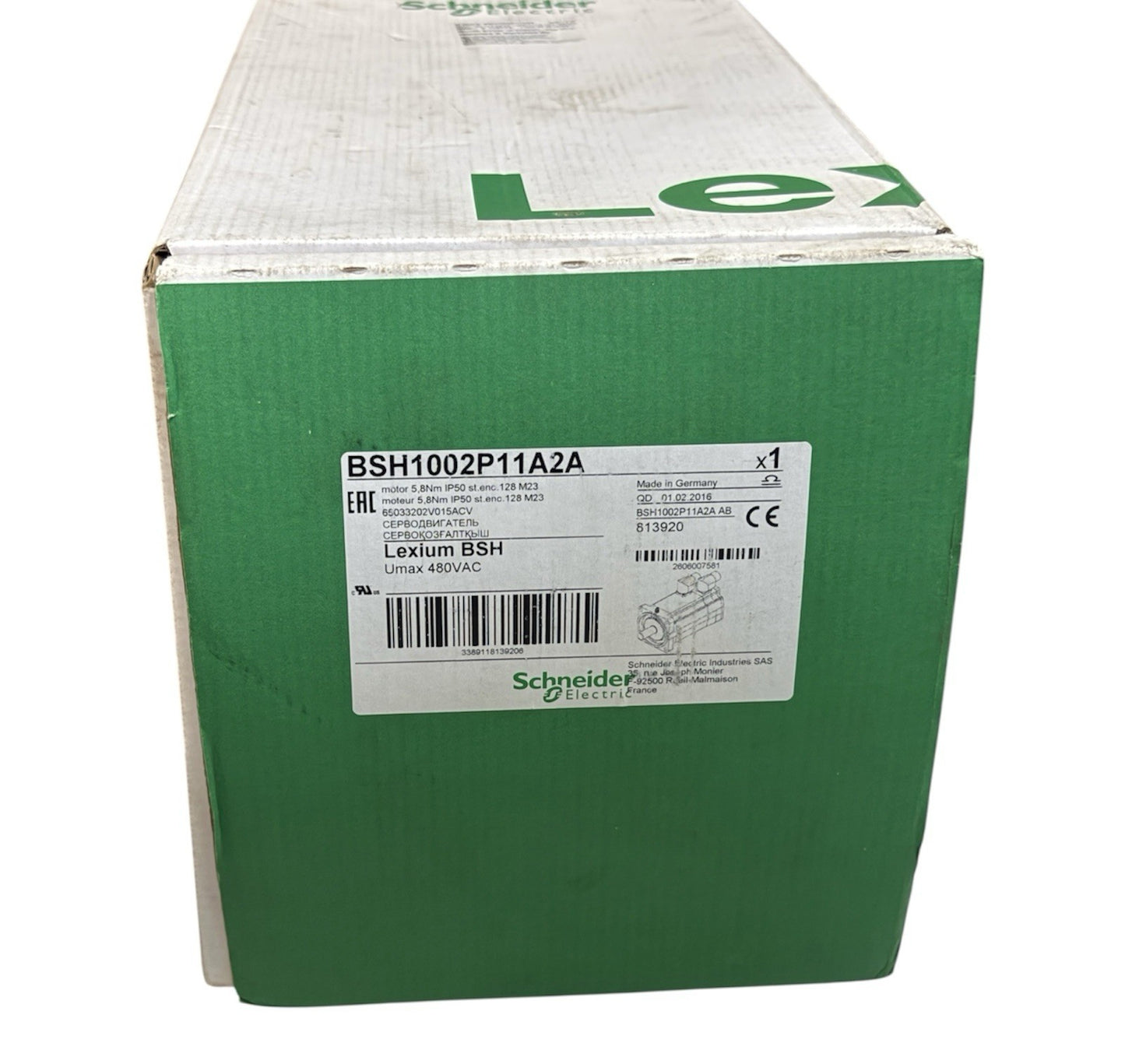 Schneider Electric Lexium BSH Servo Motor BSH1002P11A2A - Brand New in Box