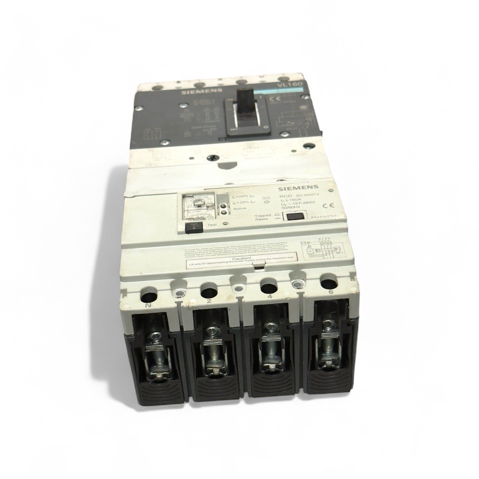 SIEMENS VL 160 63a MCCB With 3VL9216-5GC40 