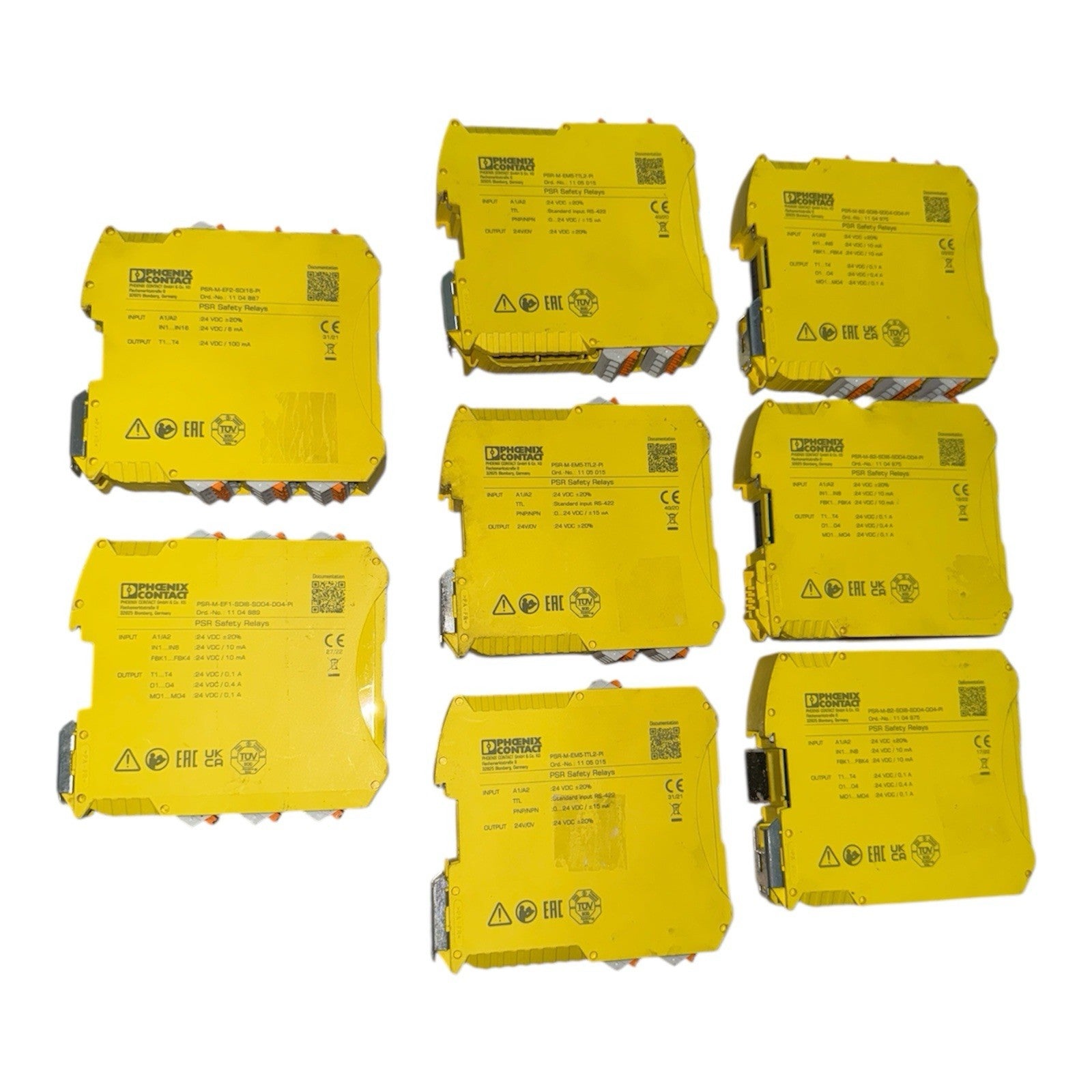 Phoenix Contact Safety Relays Lot Of 8 Pis
