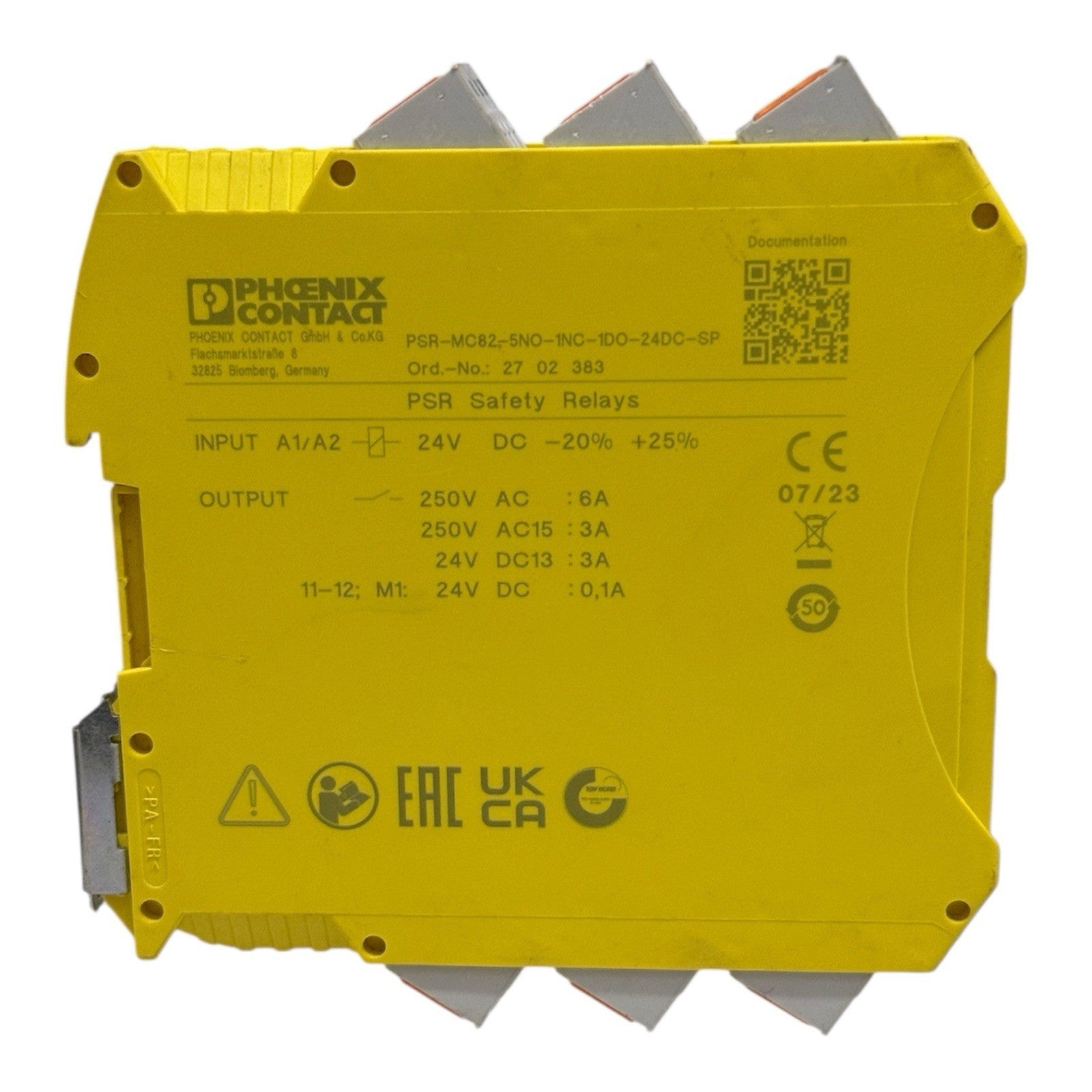 Phoenix Contact PSR-MC82-5NO-1NC-1DO-24DC-SP Safety Relay