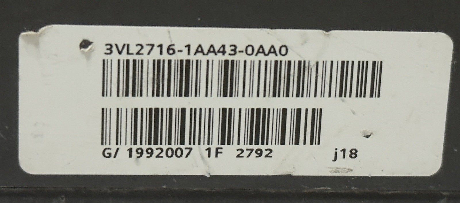 SIEMENS VL 160 63a MCCB With 3VL9216-5GC40 