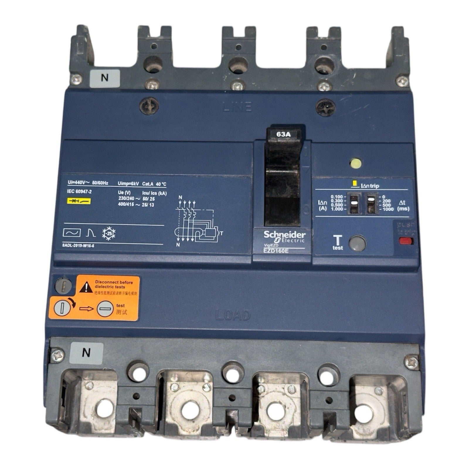 Schneider EZD160E 63a Switch 4 Pol