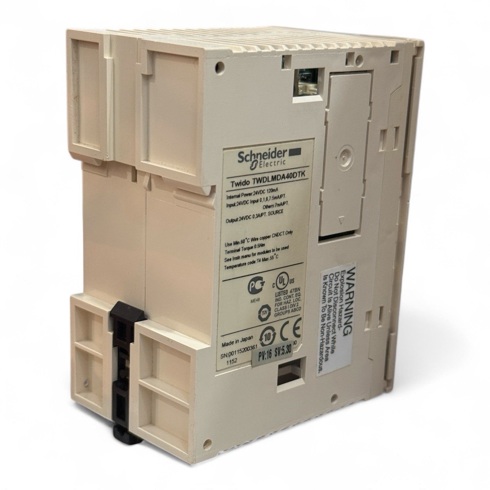 Schneider Twido Extendable TWDLMDA40DTK PLC Base 24VDC 120mA