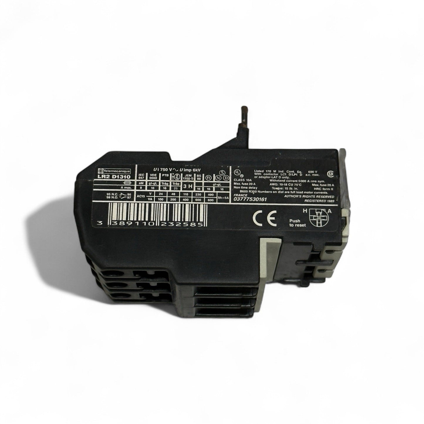 Telemecanique LR2 D1310 Thermal Overload Relays 4 To 6 Amper - Made In France