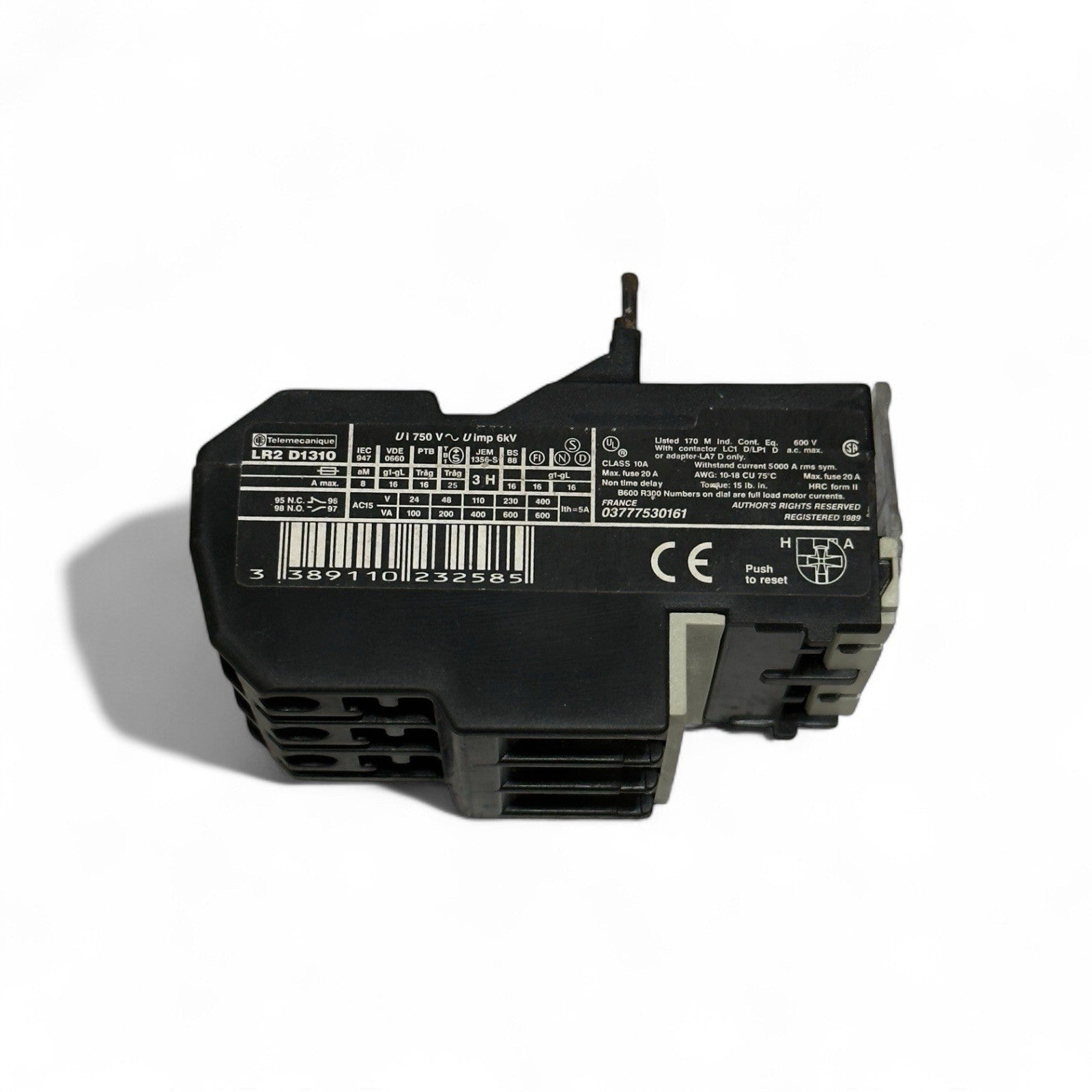 Telemecanique LR2 D1310 Thermal Overload Relays 4 To 6 Amper - Made In France