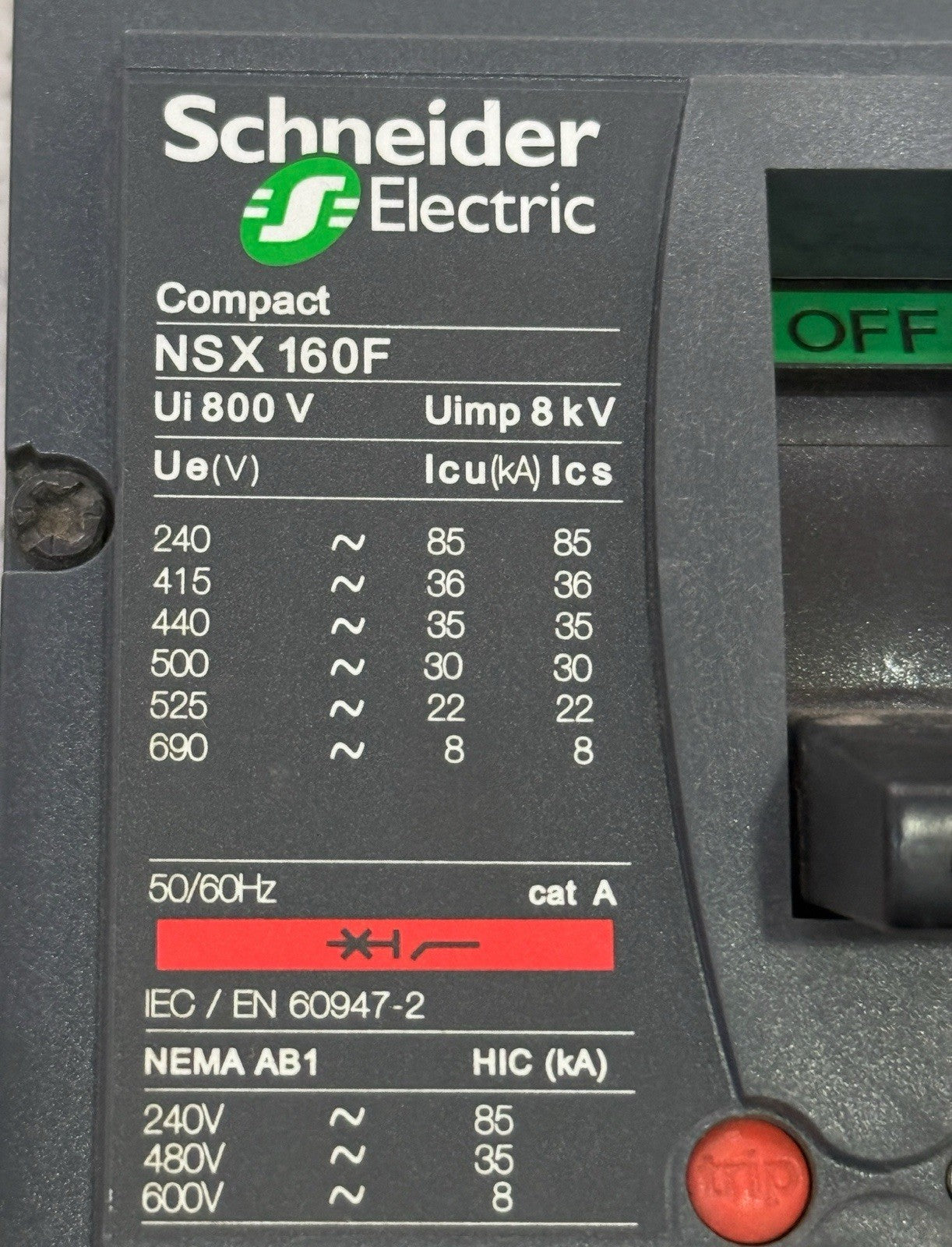 Schneider Electric Compact NSX 160F
