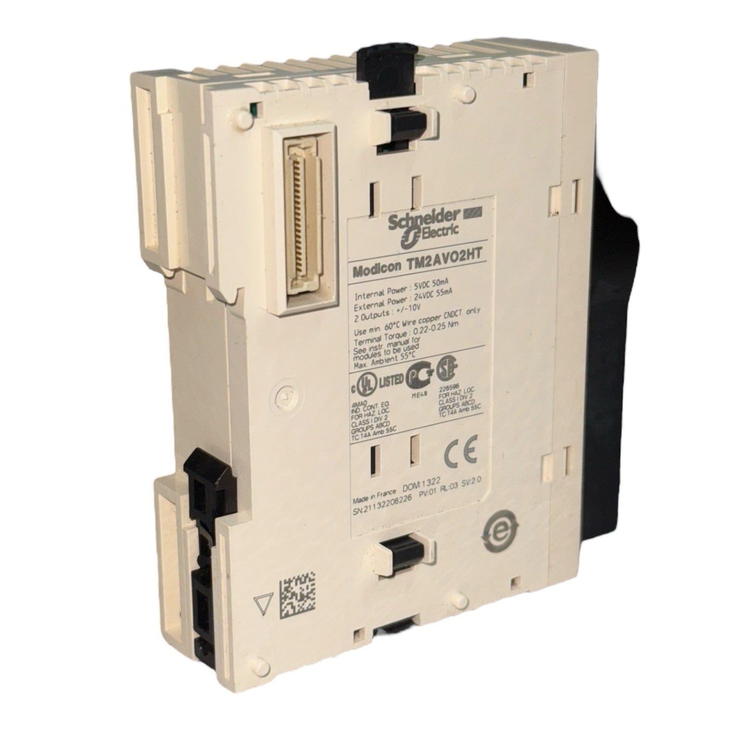 Schneider Electric Modicon TM2AVO2HT Analog Out- New Without Box- Made In France