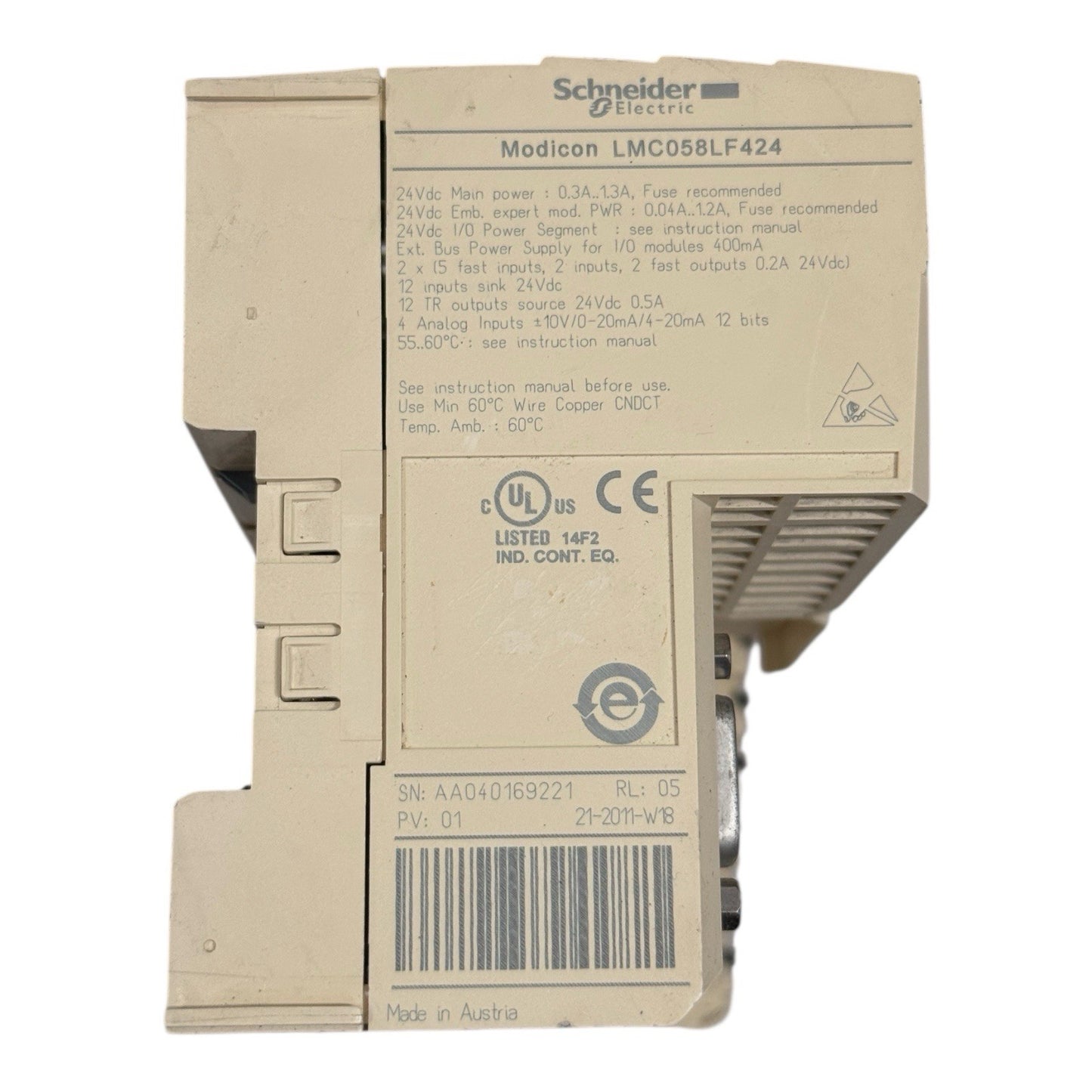 Schneider Electric Modicon LMC058LF424 PLC - Made In Austria