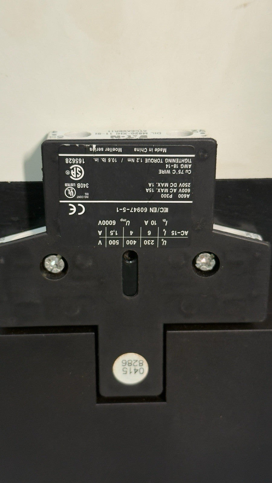 EATON DIL M400 XTCE400M Contactor - 110/250v Coil - Made In Romania