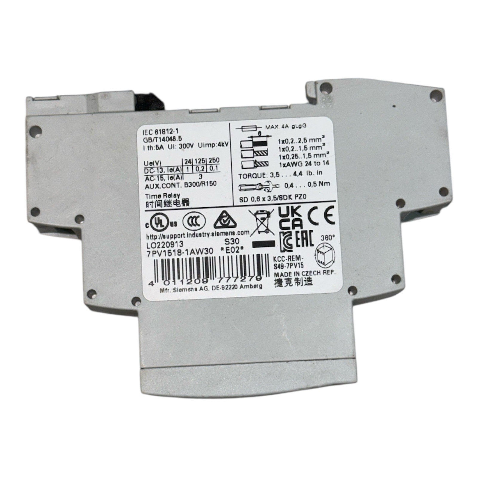 SIEMENS 7PV1518-1AW30 Timer