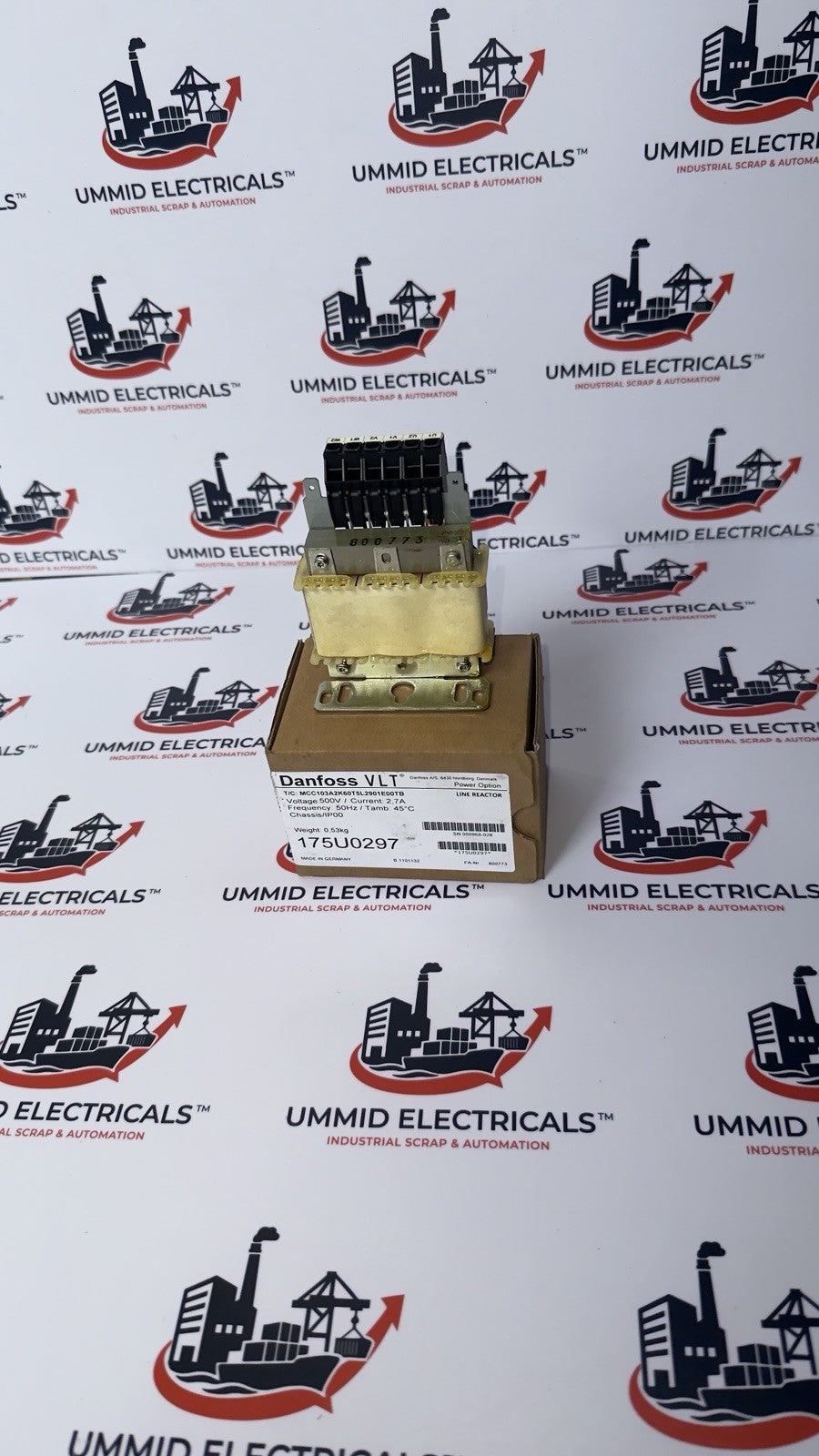 Danfoss 175U0297 T/C:MCC103A2K60T5L2901E00TB  500v/2.7A - Made In Germany