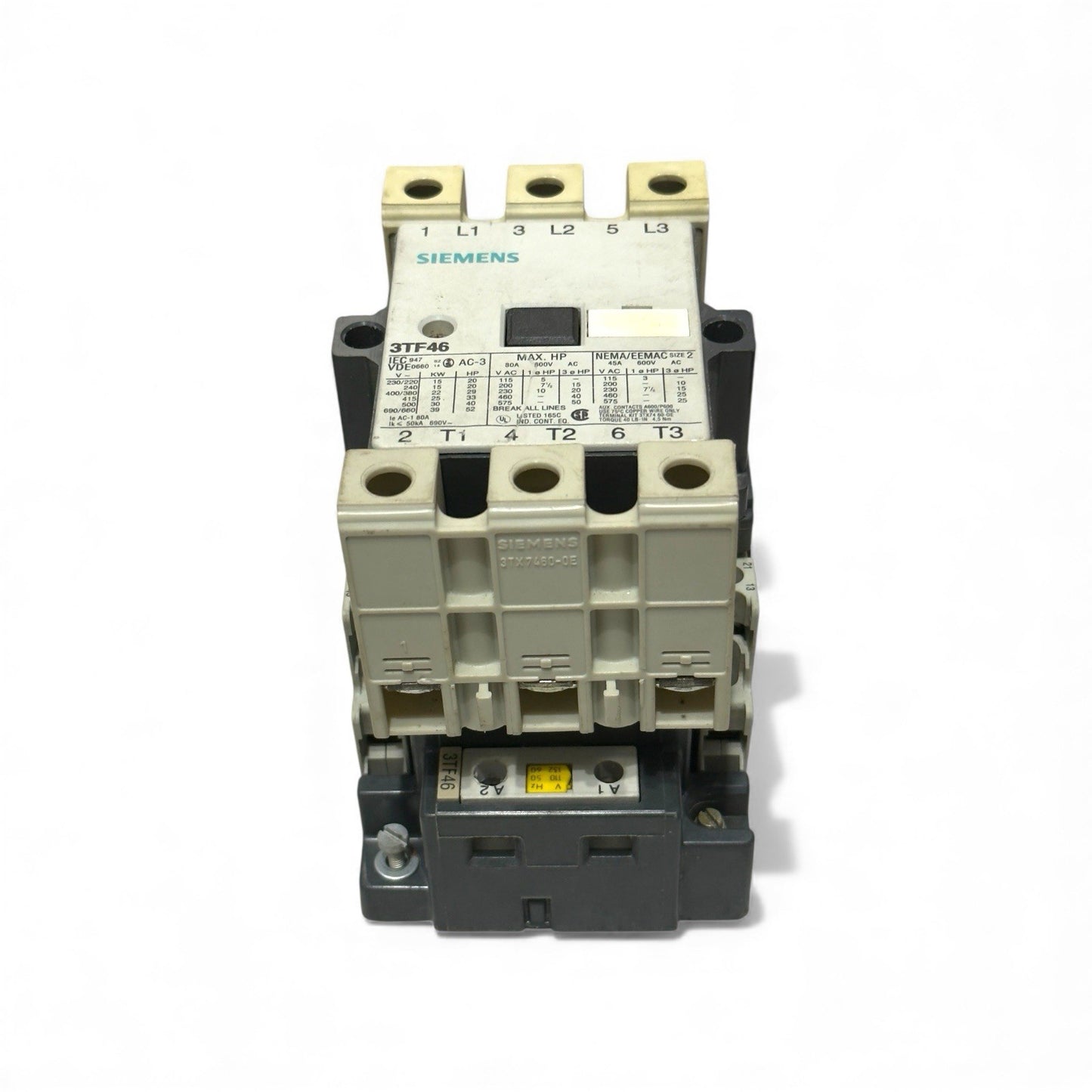 Siemens 3TF46 Contactor