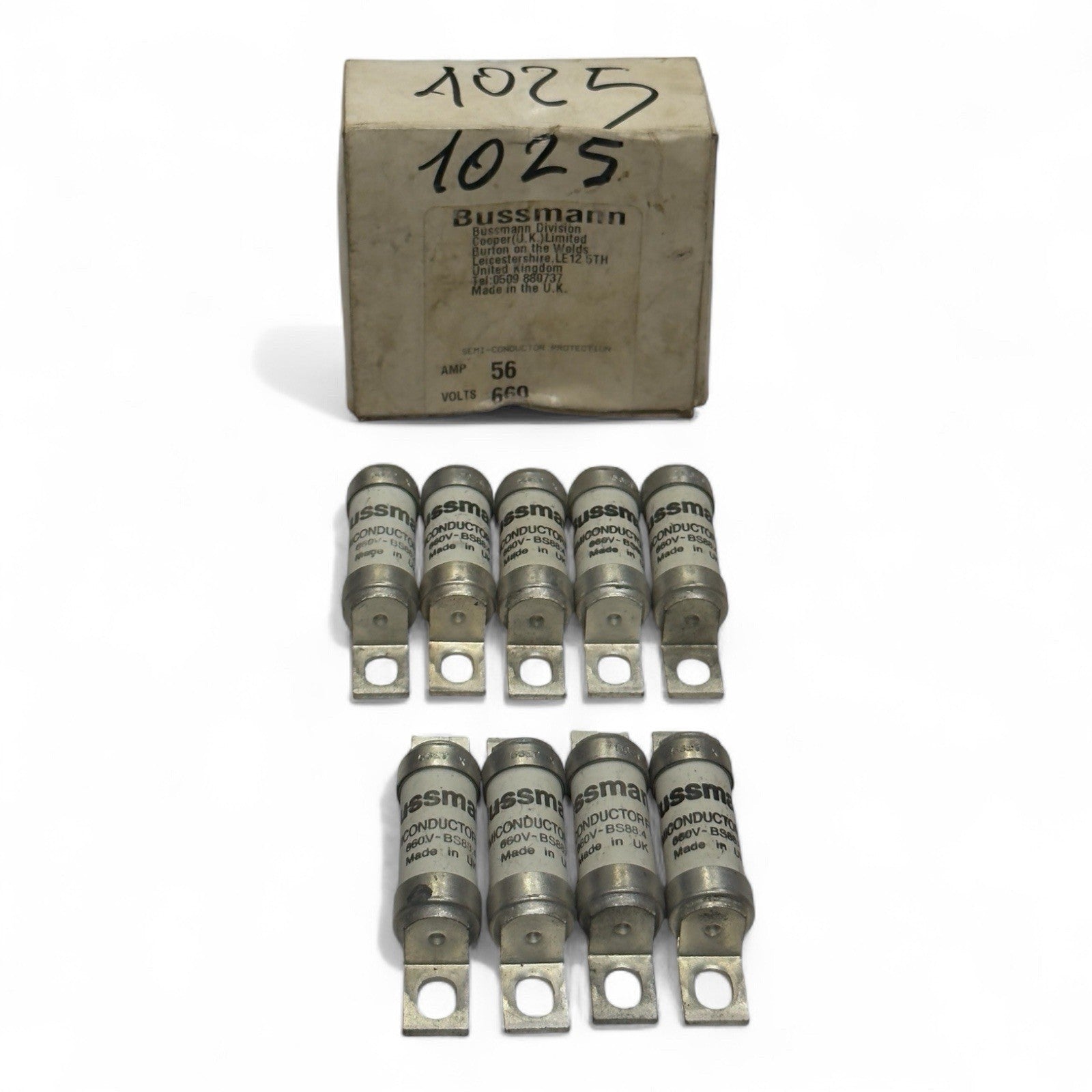 BUSSMANN SEMI-CONDUCTOR PROTECTION FUSE - 9 Pis - Made In UK