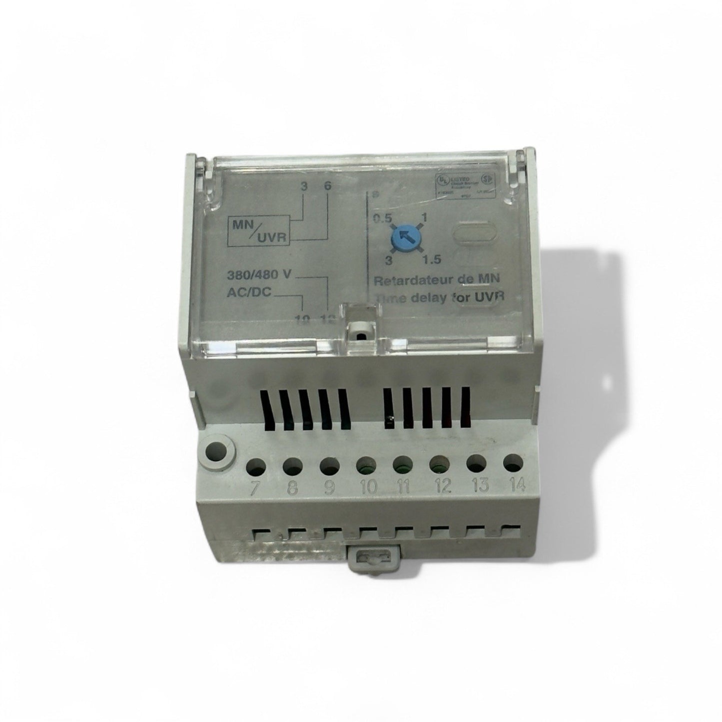 Schneider ADJUSTABLE DELAY UNIT FOR MN 380/480VAC RETARDATEUR MN REGLABLE