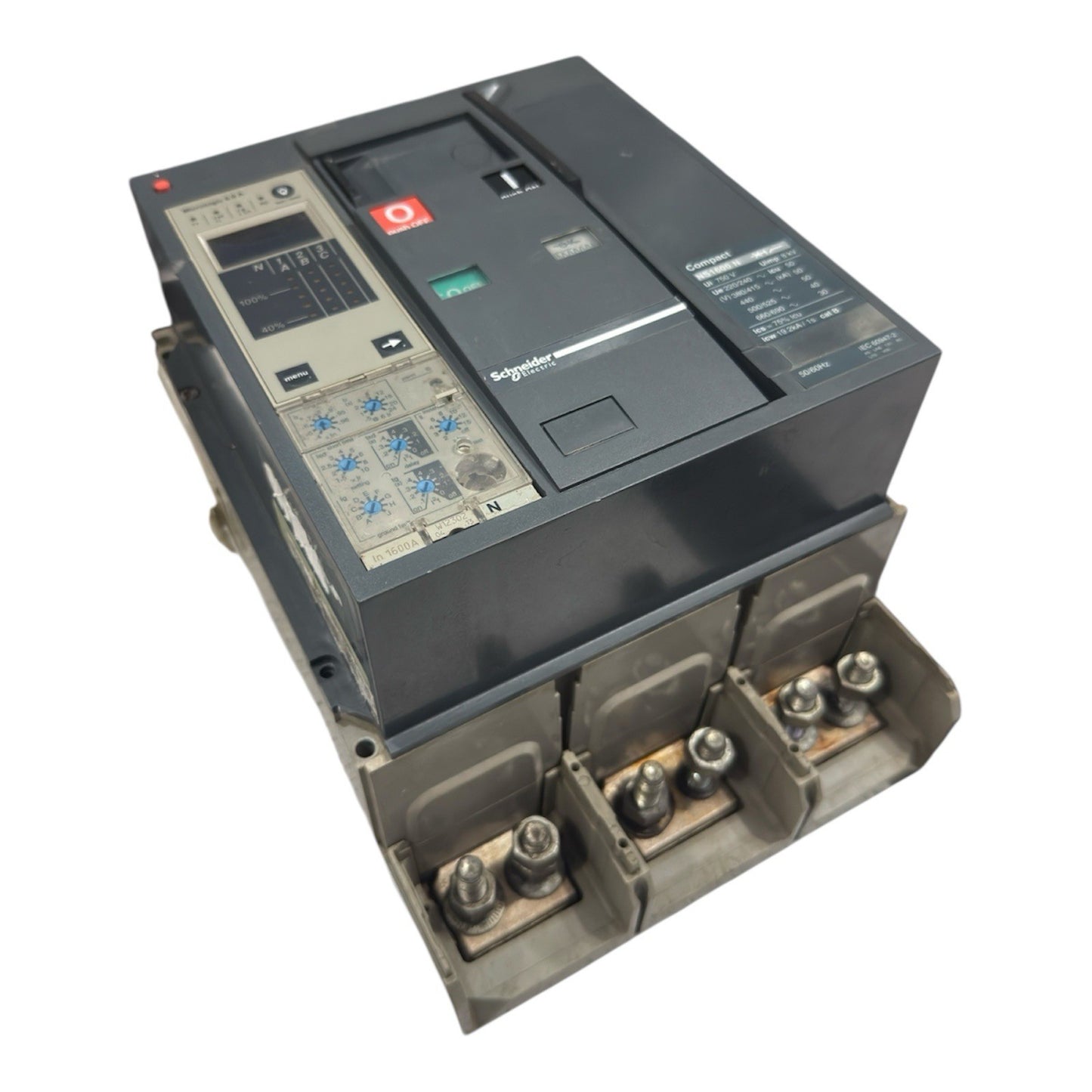 Schneider Electric Compact NS1600N Circuit Breaker 1600A 3-Pole Micrologic 6.0A