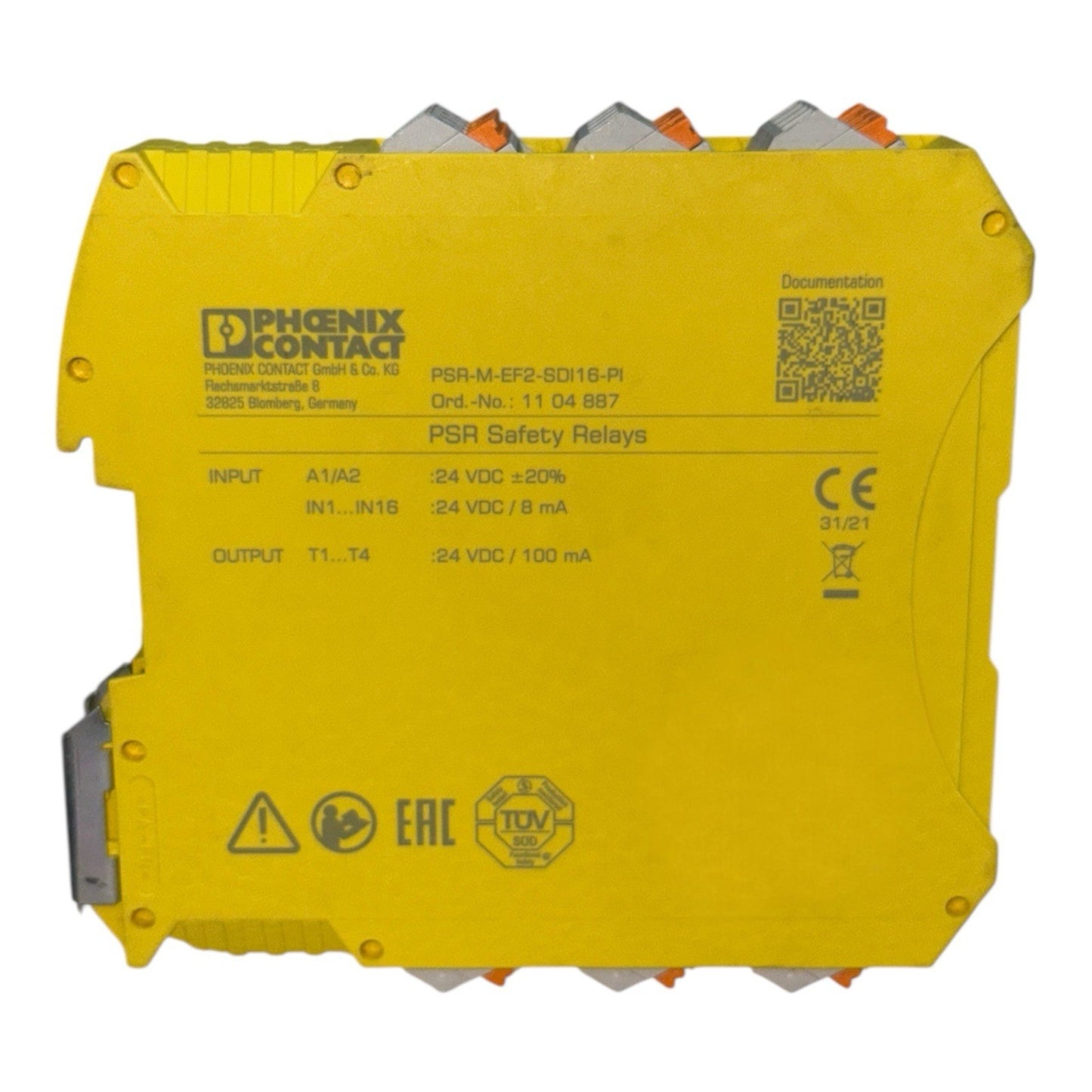 Phoenix Contact PSR-M-EF2-SDI16-PI Safety Relay Module - PSR Safety Relay