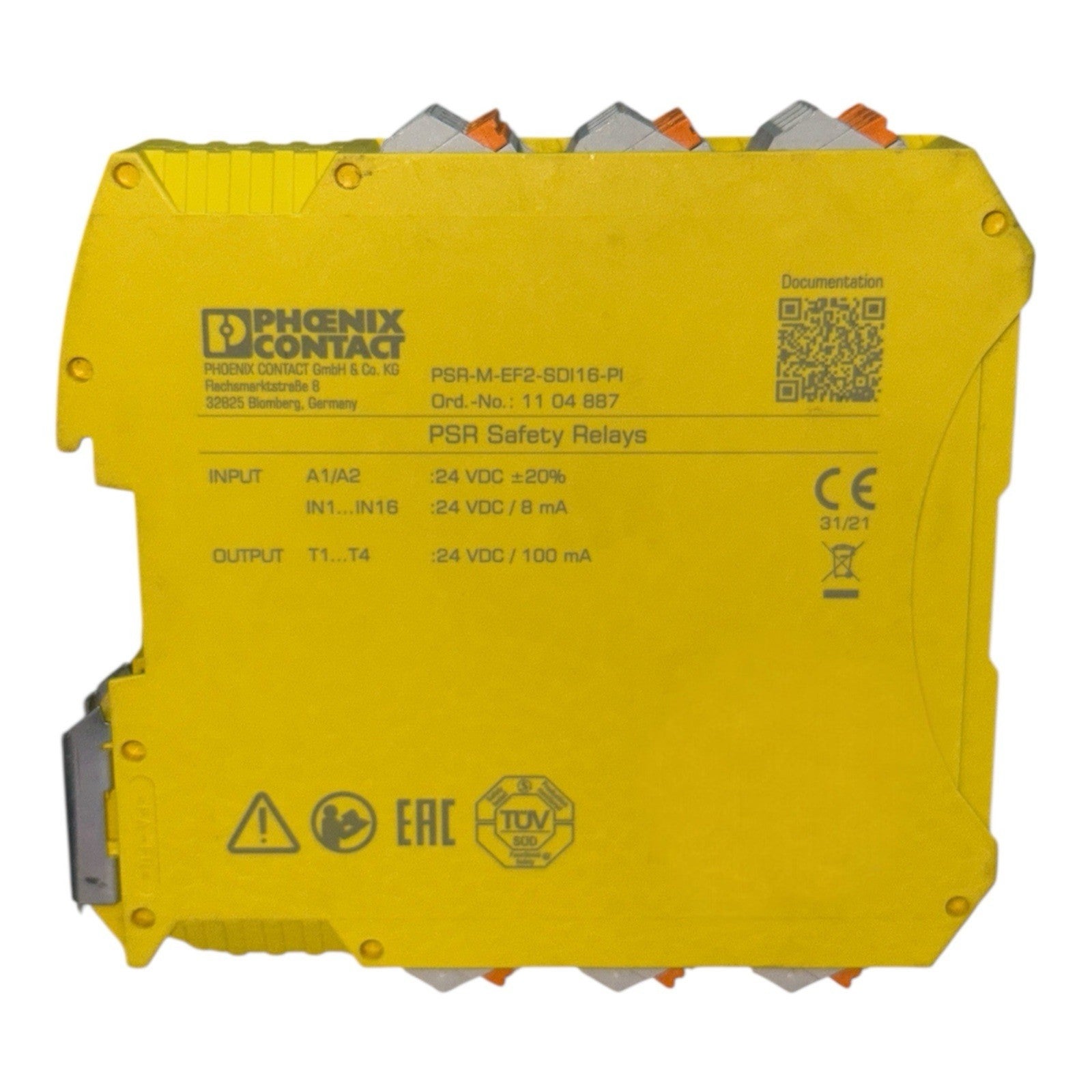 Phoenix Contact PSR-M-EF2-SDI16-PI Safety Relay Module - PSR Safety Relay