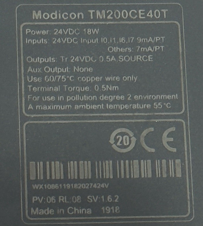 Schneider Modicon TM200CE40T 