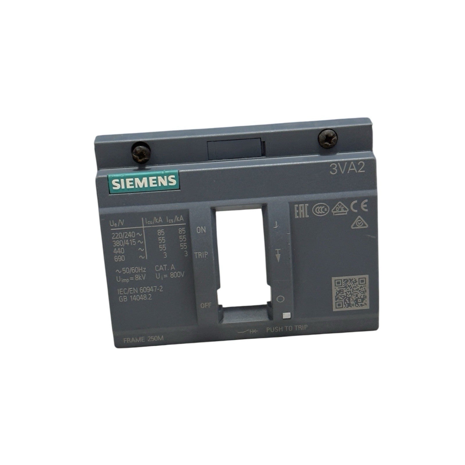 Siemens 3VA2 Molded Case Circuit Breaker Frames- 10 Pis Lot