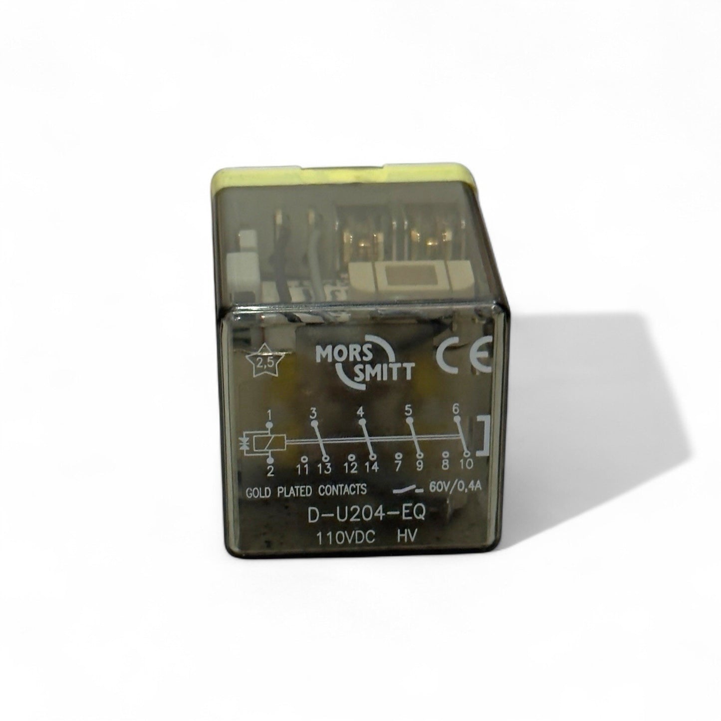 MORS SMITT D-U204-QL 110VDC Electromagnetic Relay - 10 Pis Lot