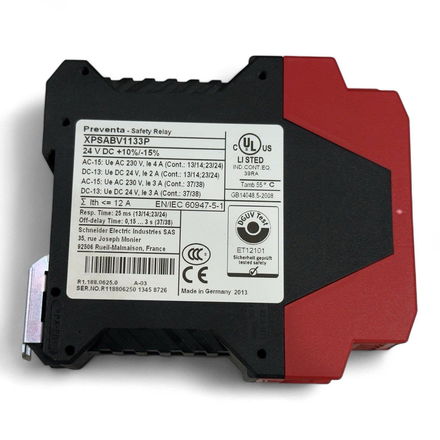 Schneider Electric Preventa XPSABV1133P Safety Relay 24V DC/AC - New in Box