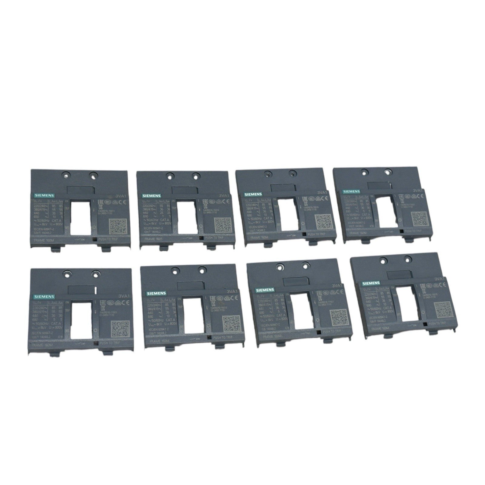 Siemens 3VA1 Small Molded Case Circuit Breaker Frames- 8 Pis Lot