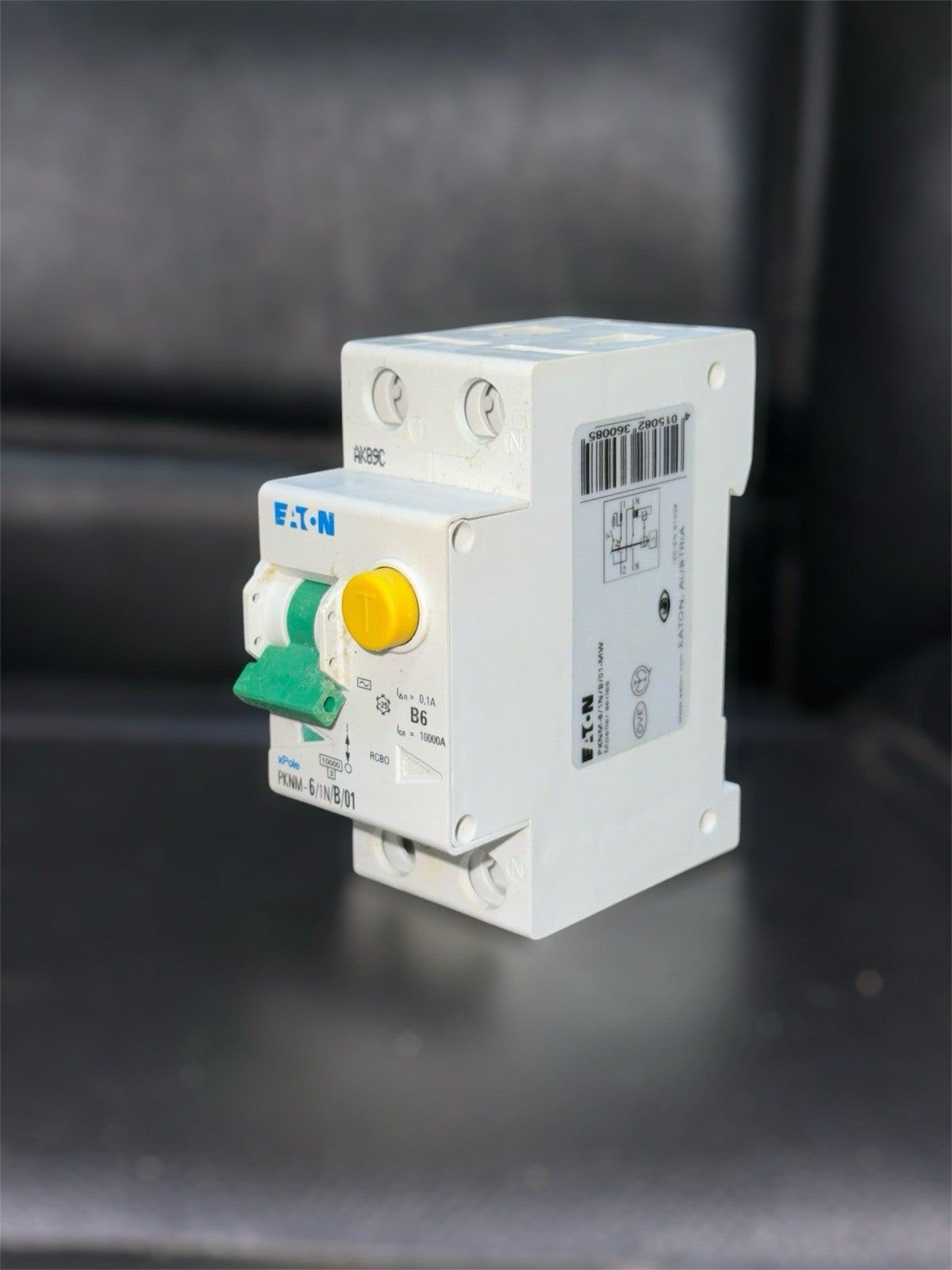 EATON 6 amper MPCB/RCCB SWITCH PKNM-6/1N/B/01-MW