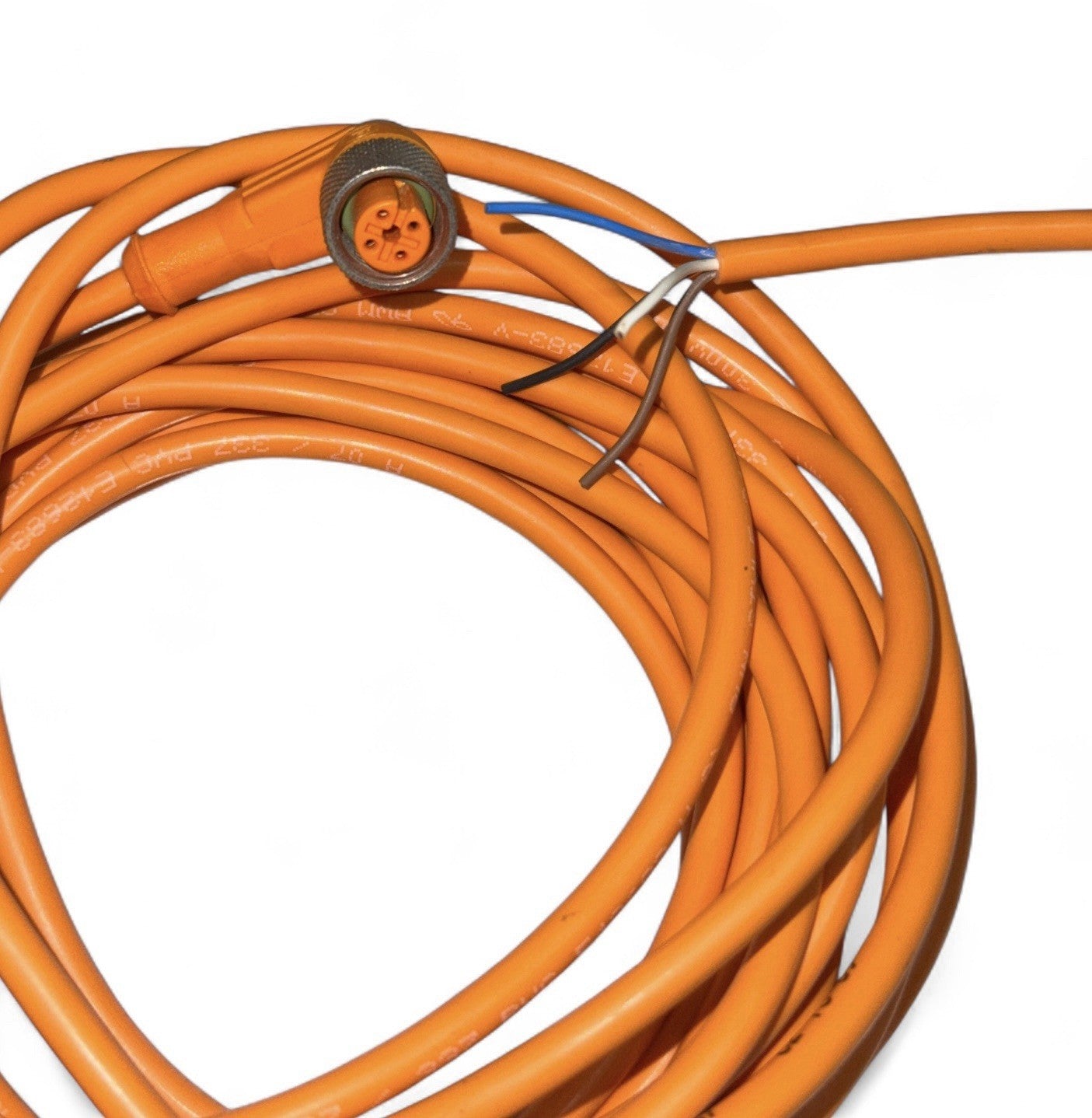 SICK M12 Sensor Cable 4-Pin 5Metre/300Volt Orange PVC Industrial Automation