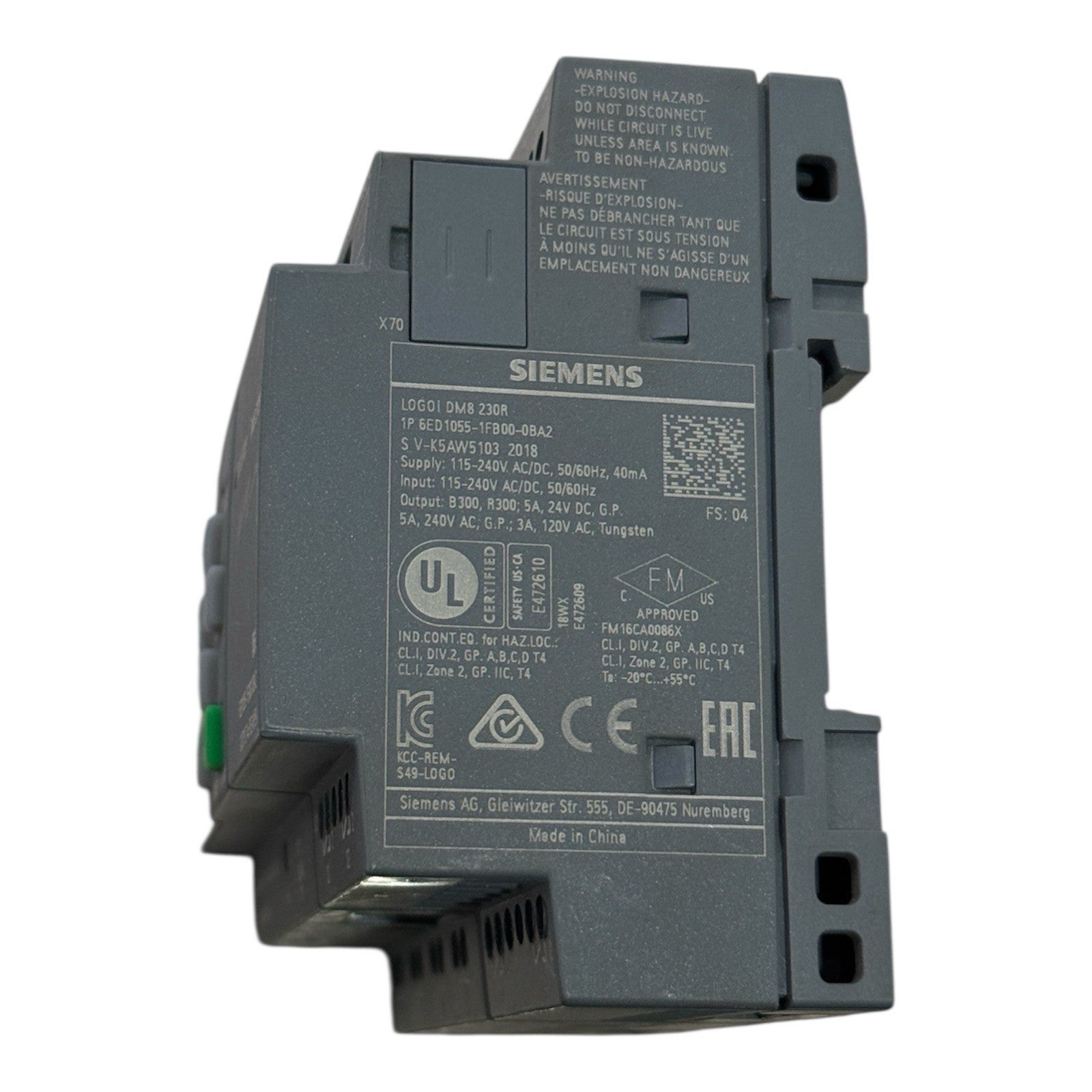 Simenas Logo 6ED 1052-1FB08-0BA0 With DM8 230R   6ED 1055-1FB00-0BA2